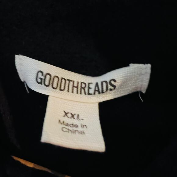 NEW! Goodthreads Lightweight Knit Pullover Casual Long Sleeve Black - XXL - Picture 6 of 6
